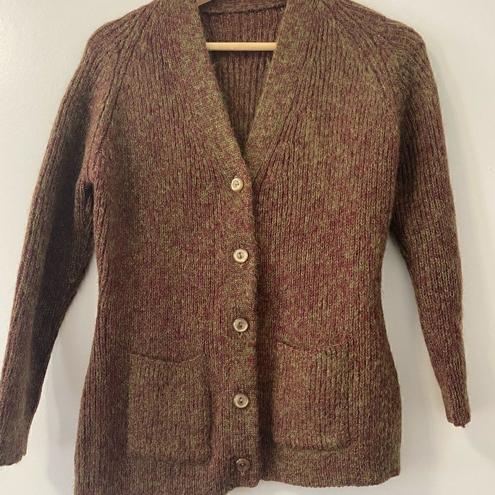 Knitted Wool Cardigan Sweater